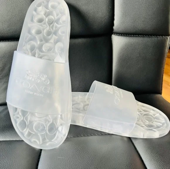 Jelly Coach Frosted Ulyssa Clear Slides - Picture 5 of 5